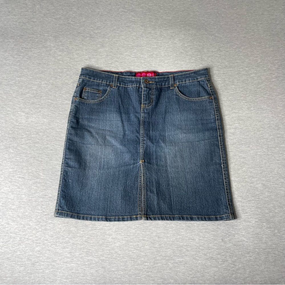 GLO Juniors Y2K Vintage Denim Mini Skirt - Picture 1 of 7
